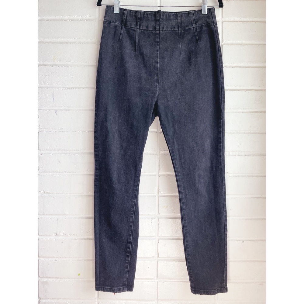 Urban Outfitters BDG Black Washed Denim Zipper Back Skinny Jeans